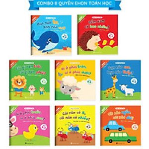 Bộ Ehon toán học đầu đời cho bé từ 0-3 tuổi: Cùng con học toán (song ngữ Việt Anh)