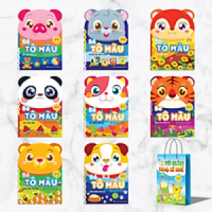 Combo 8 cuốn Túi tô màu Tập làm họa sĩ nhí